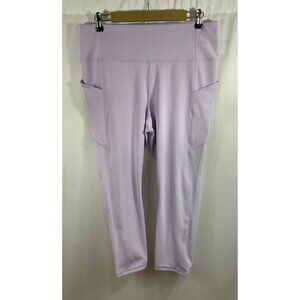 FABLETICS Oasis  High-Waisted Capri Hazy Iris SZ 1X